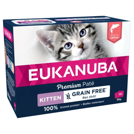 Cat Grain Free Kitten Salmon Paté 12x85g
