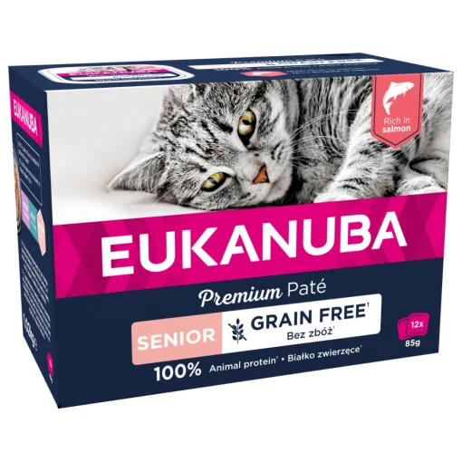 Cat Grain Free Senior Salmon Paté 12x85g
