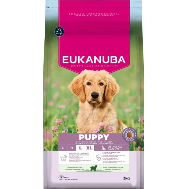 Dog Puppy Large Lamb & Rice Hundfoder