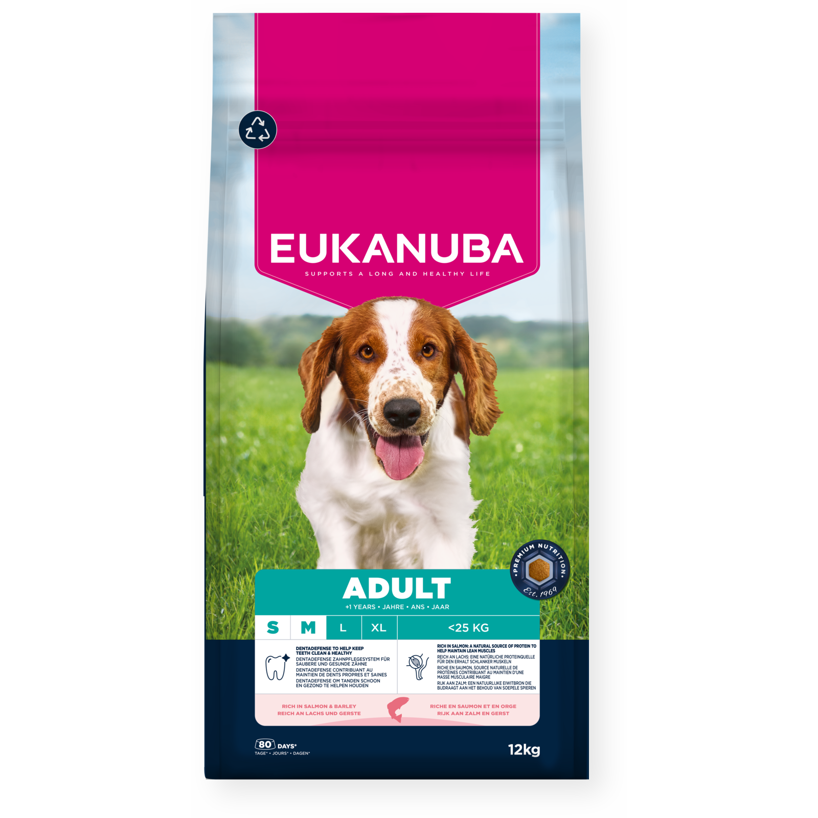 Dog Adult Small/Medium Salmon & Barley 12kg