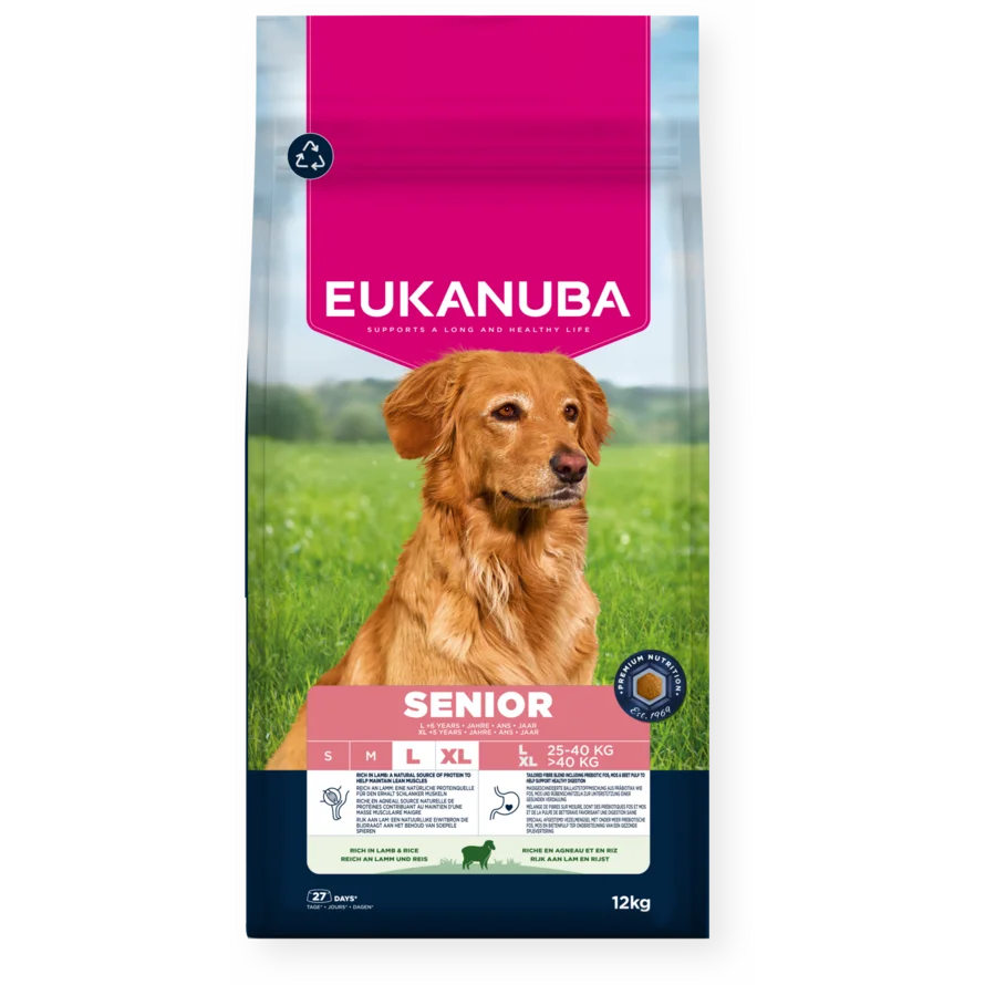 Dog Senior Large Lamb & Rice Koiranruoka 12kg