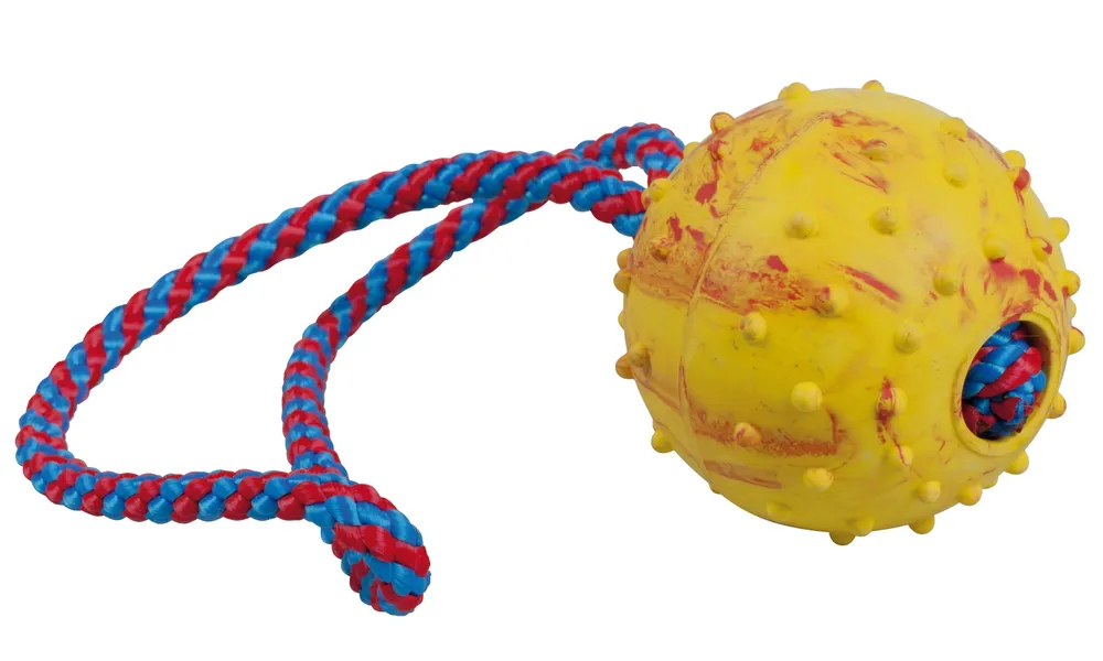 Gummiboll med handtag 28cm