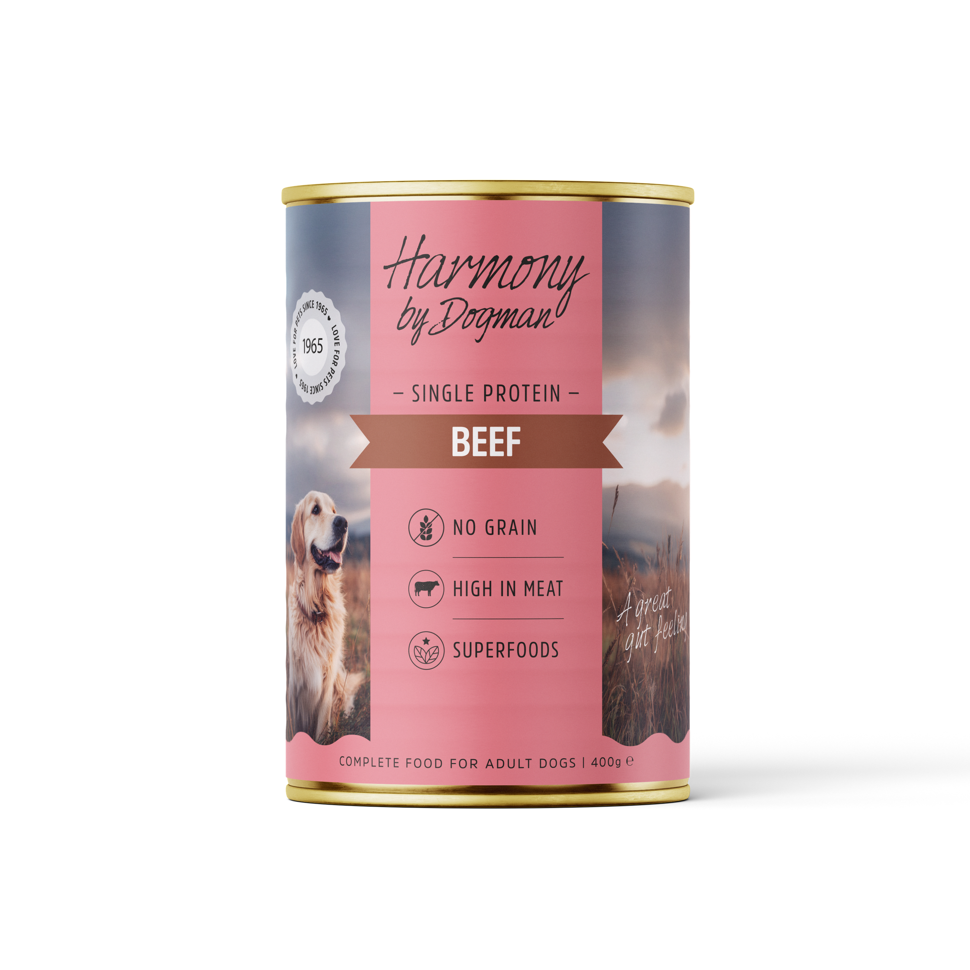 Våtfôr for hund Beef Can 400g