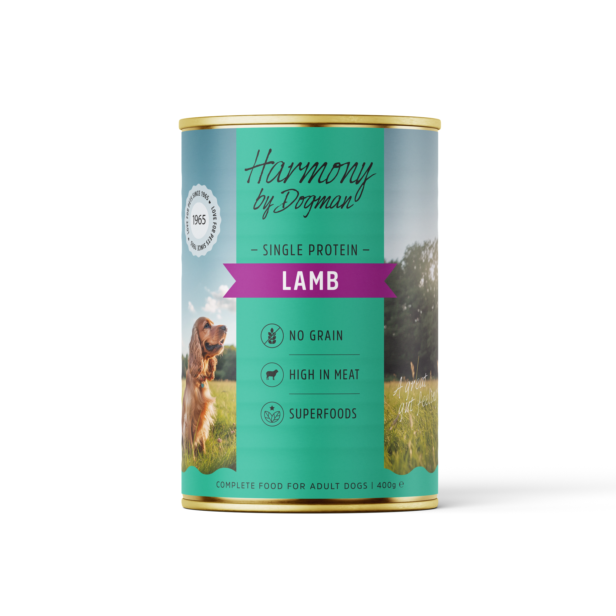 Våtfôr for hund Lamb Can 400g