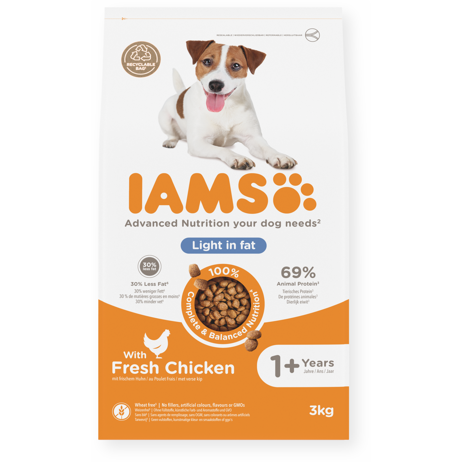 Dog Adult Light in Fat Fresh Chicken 12kg
