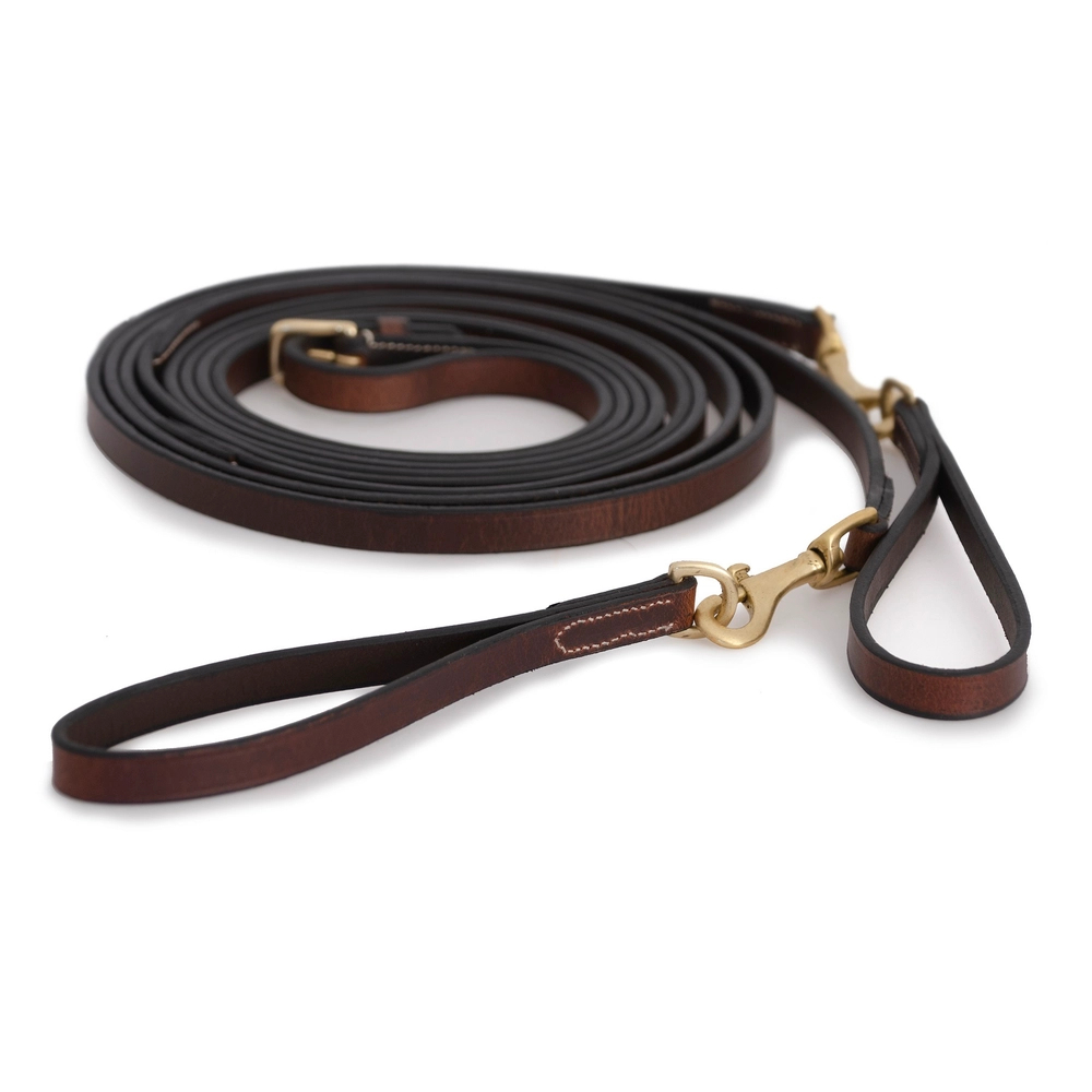 Gramani nahkaohjat Ruskea