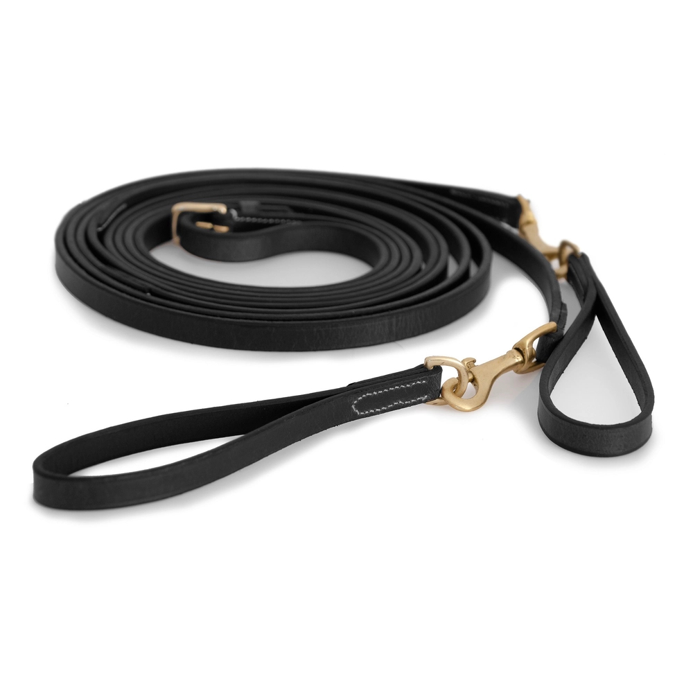 Gramani nahkaohjat Musta