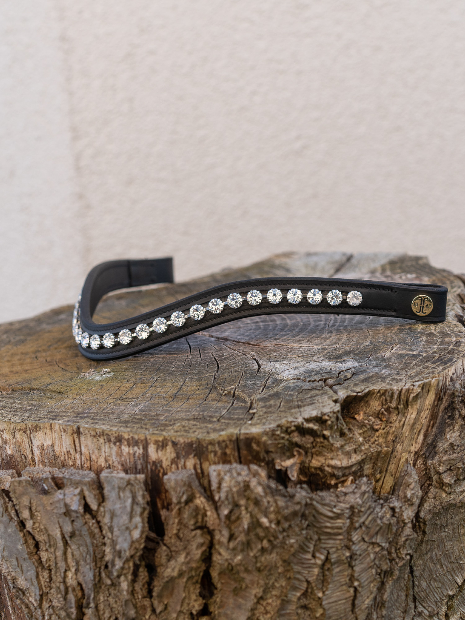 Pannebånd Krystall Sølv Svart