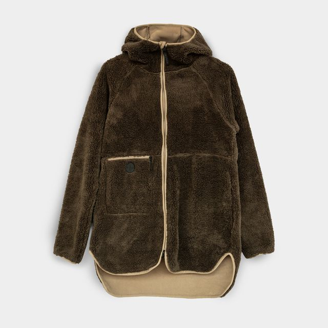 Nora Teddy-takki Oliivinvihreä