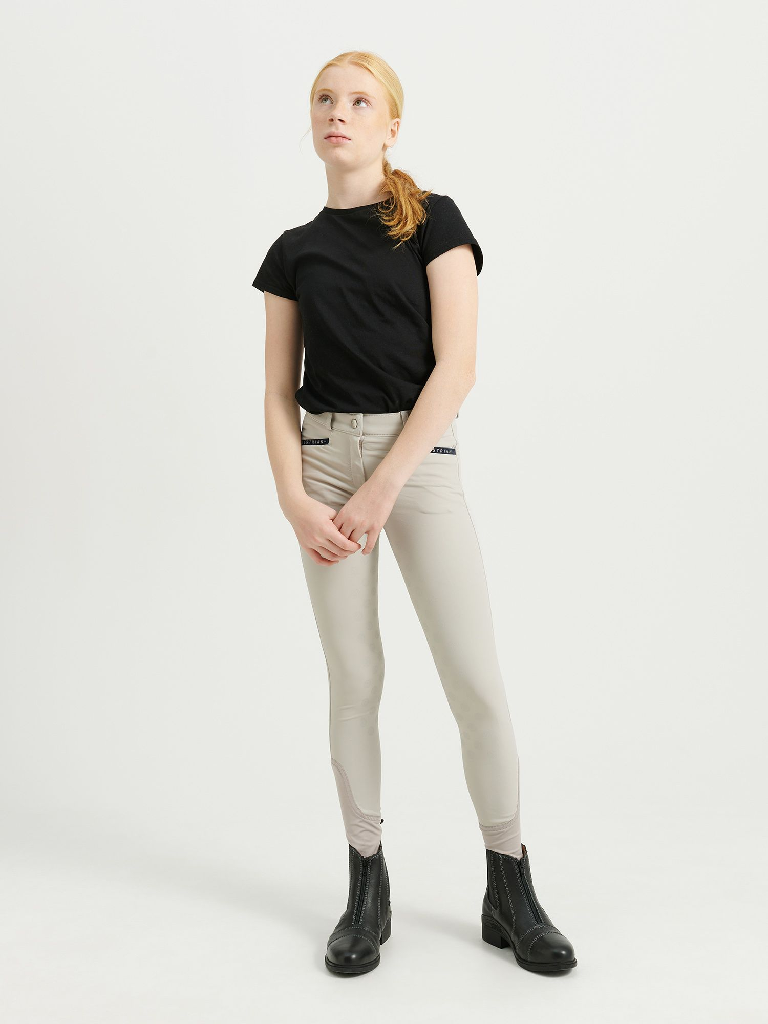 Hedvig Ridbyxa Helskodd Junior Beige