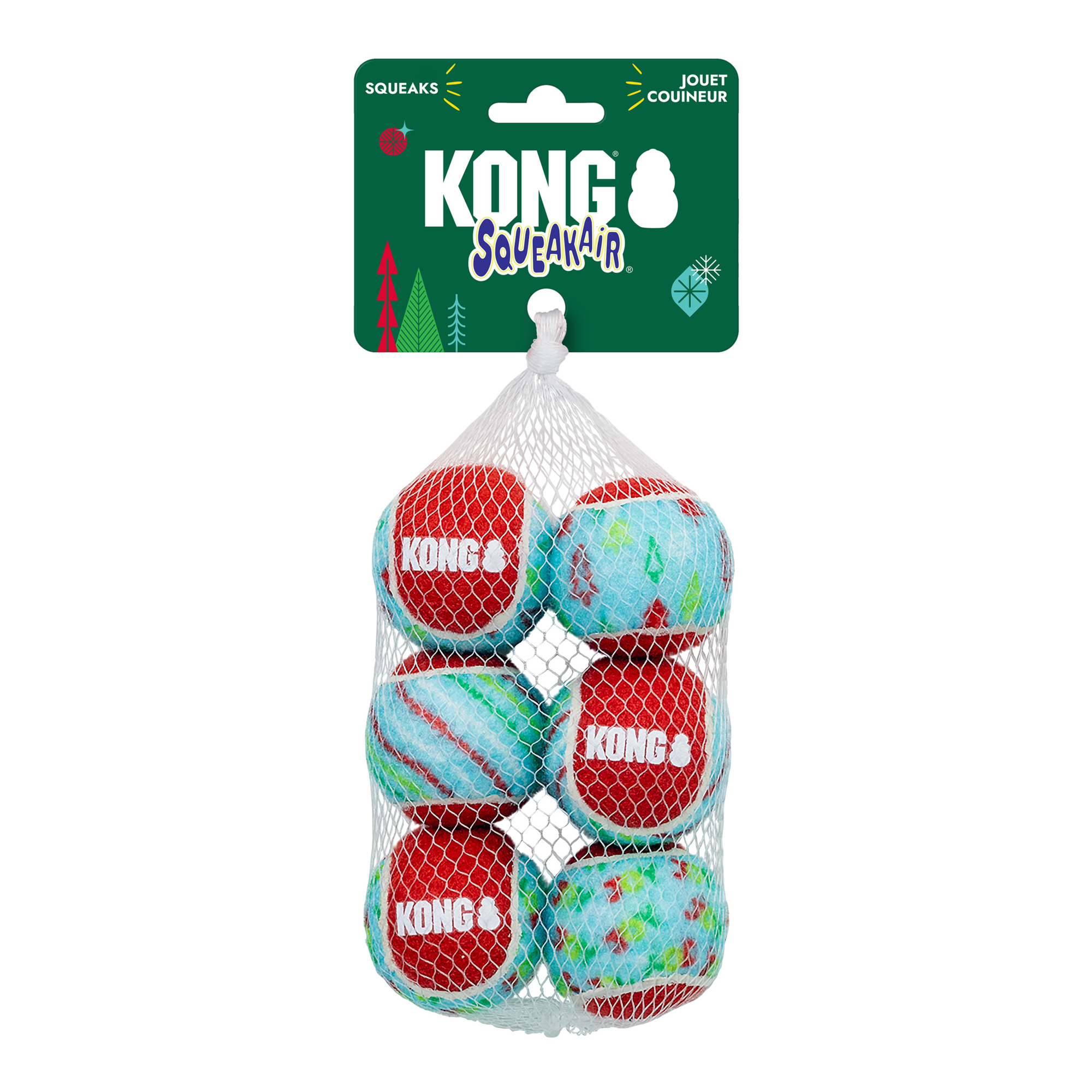 Holiday SqueakAir® Tennis Balls Koiran lelu