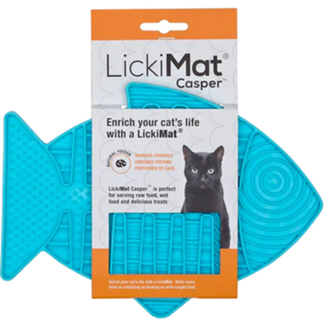 Casper Slickmatta för katt Ljusblå