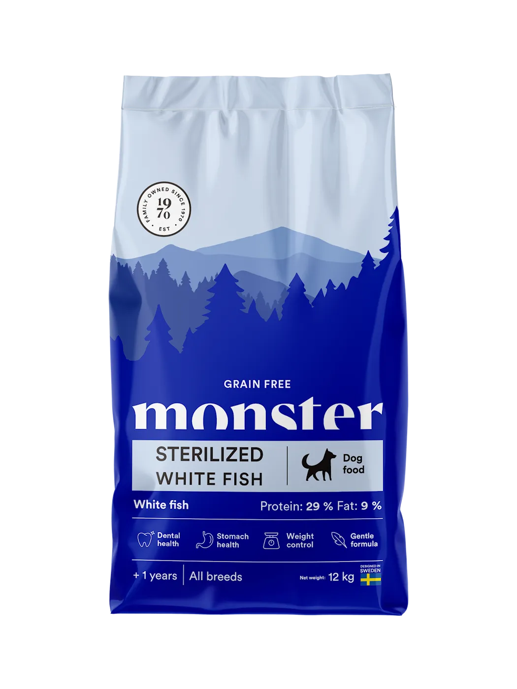Dog Grain Free Sterilized White Fish Kuivaruoka koirille