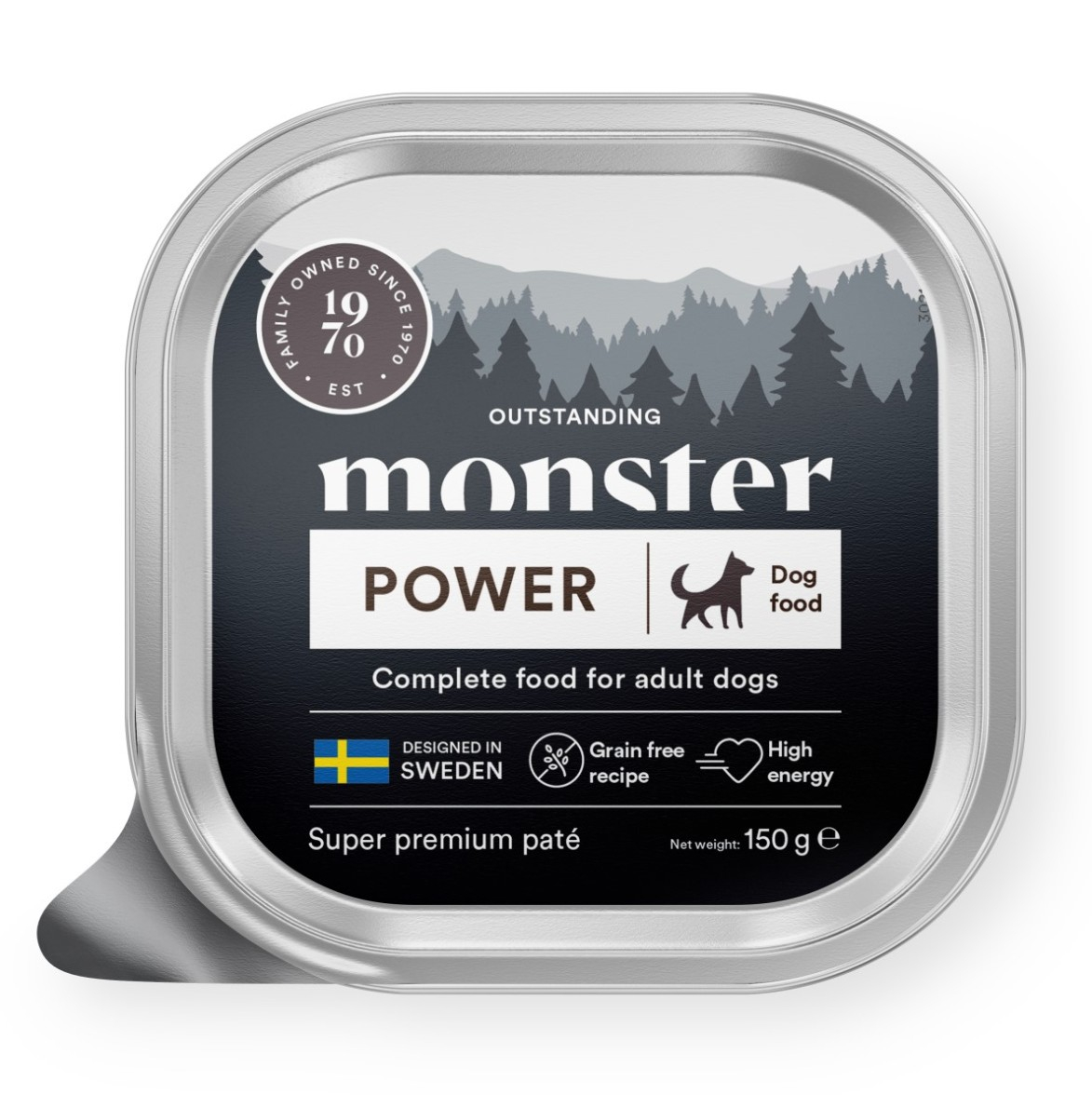 Dog Power Paté Tray Våtfoder för hund 150g