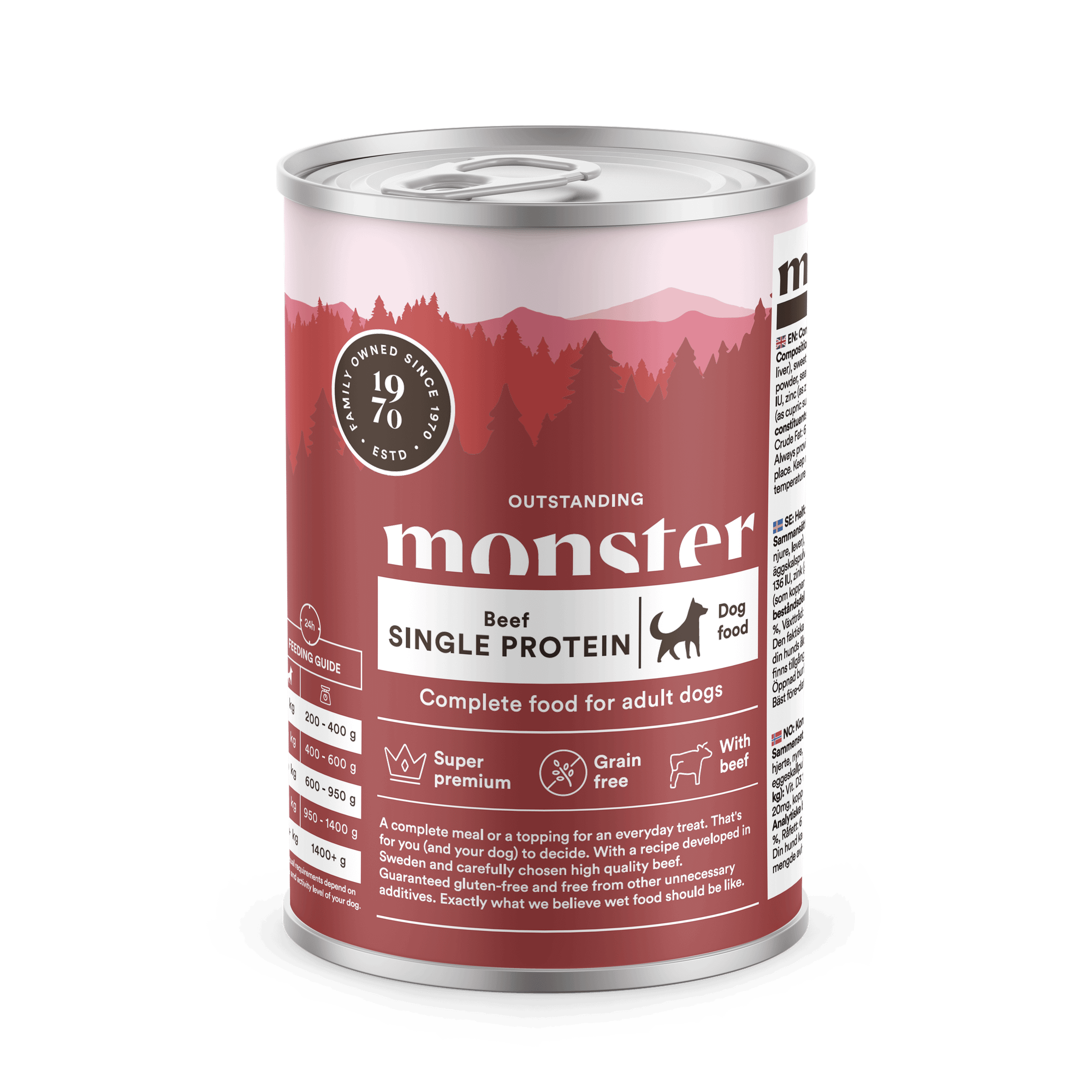 Adult Single Protein Beef Våtfoder för hund 400g