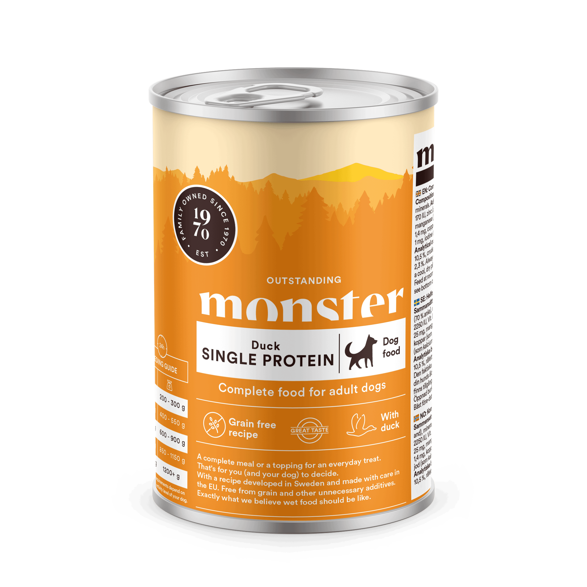 Adult Single Protein Duck Våtfoder för hund 400g