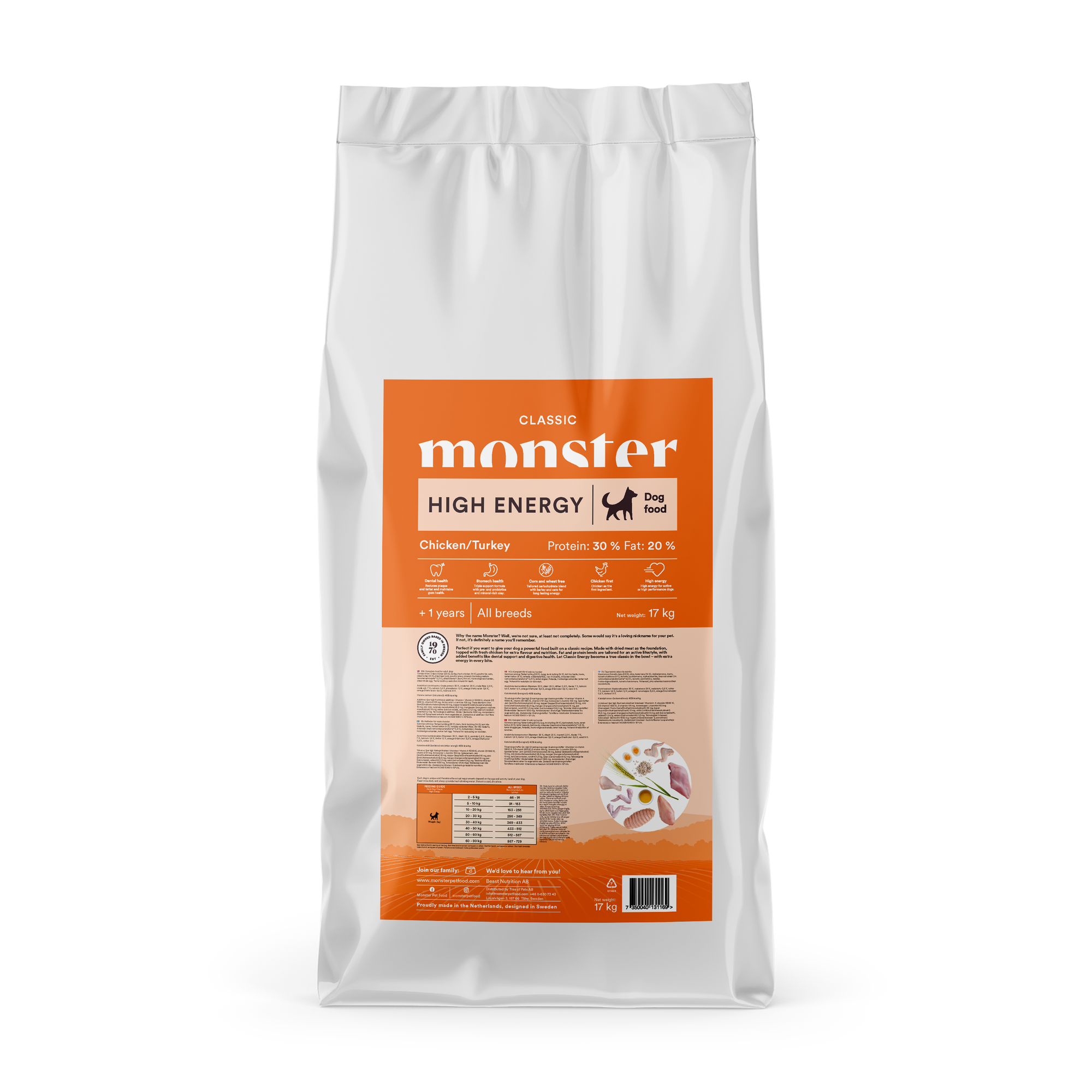 Dog Classic High Energy Hundfôr