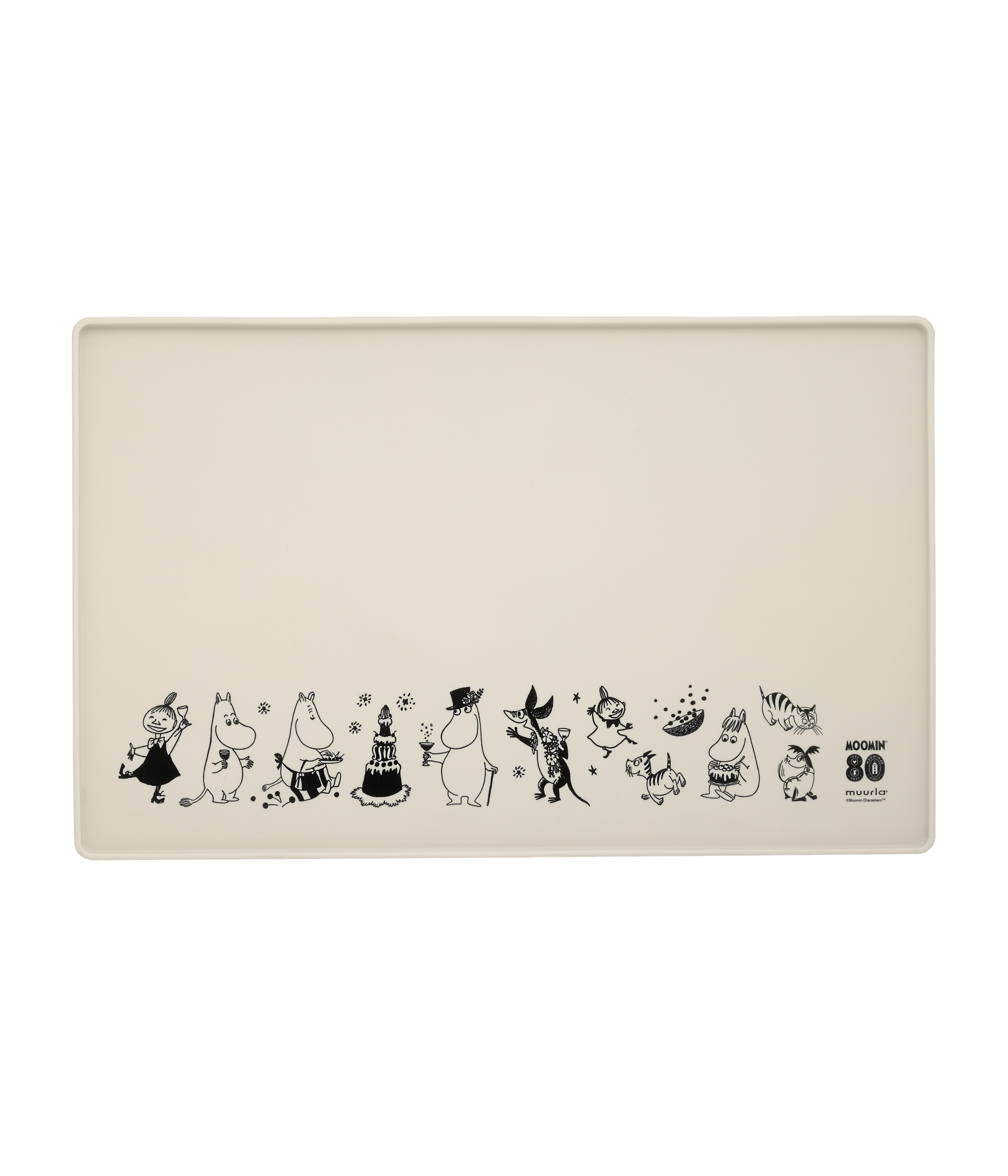 Moomin 80 Ruokakupin alusta 48x30cm