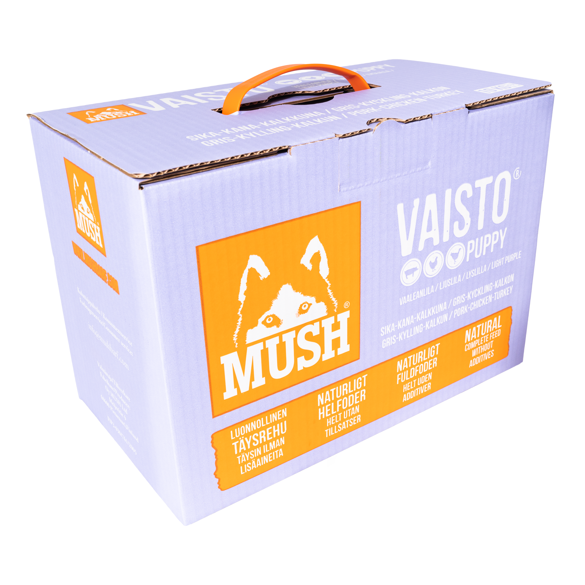 Mush Vaisto Sika-Kalkkuna-Kana Vaaleanliila 10kg