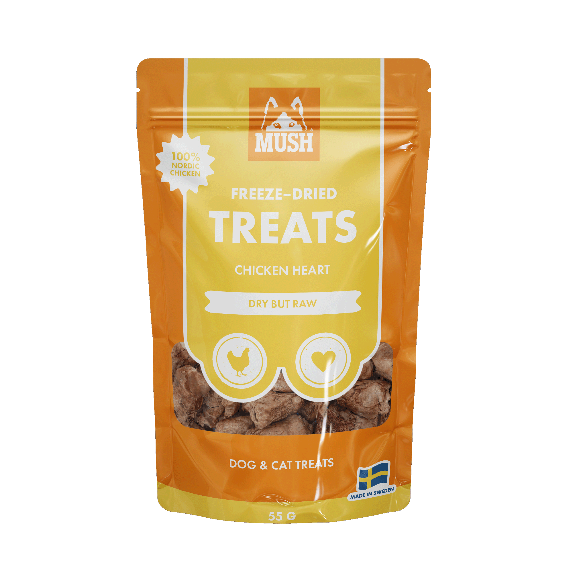 Treats Frystorkat Kyckling Hjärta 50g