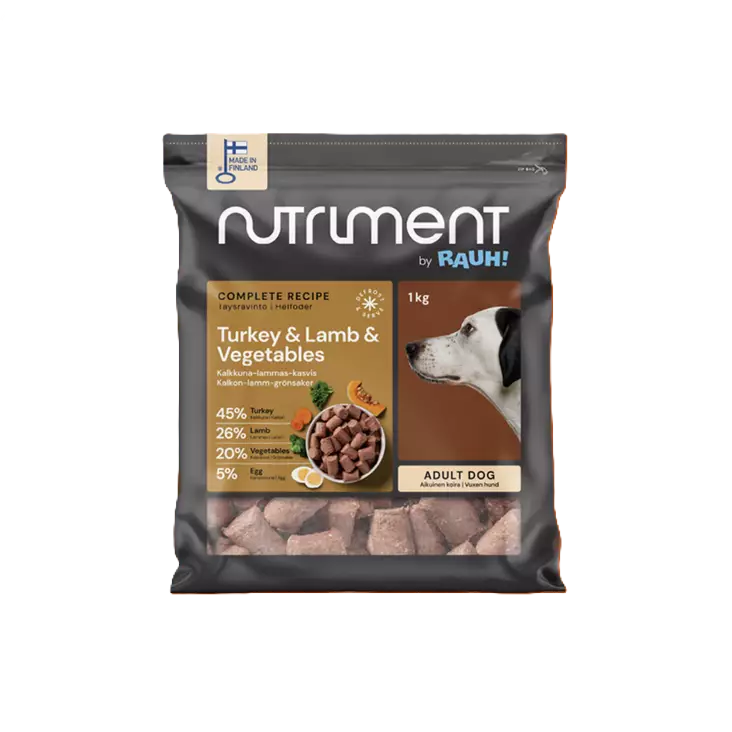 Köttbullar Kalkon/Lamm/Grönsaker Vuxen Hund 1kg