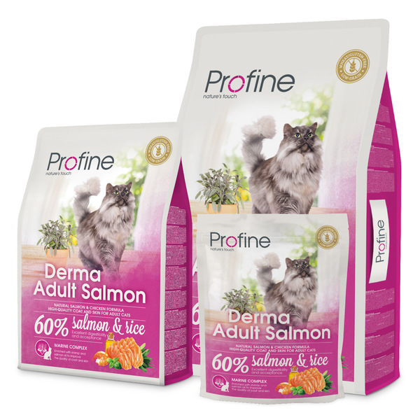 Derma Adult Salmon Torrfoder för katt