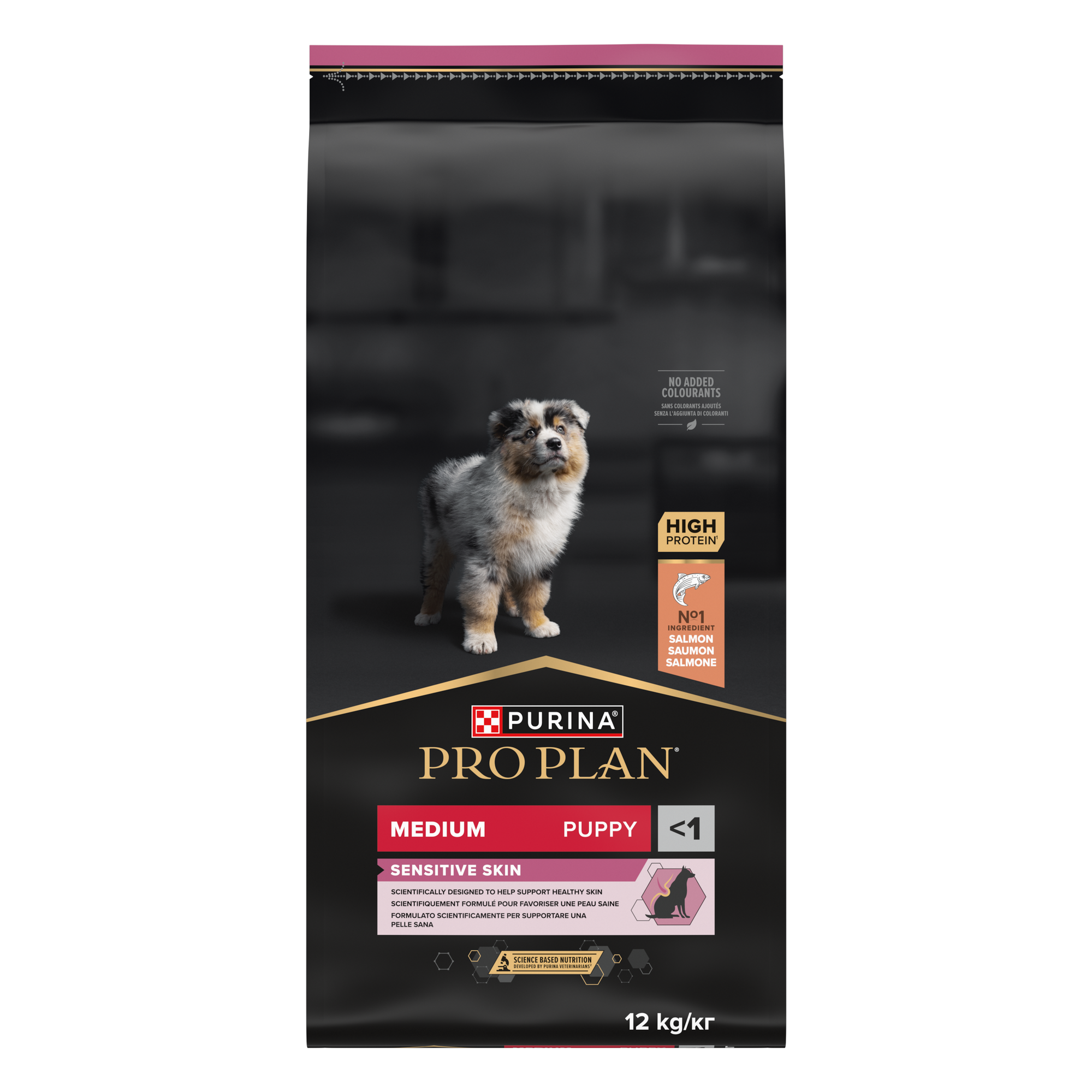 Puppy Medium Sensitive Skin Hundefôr