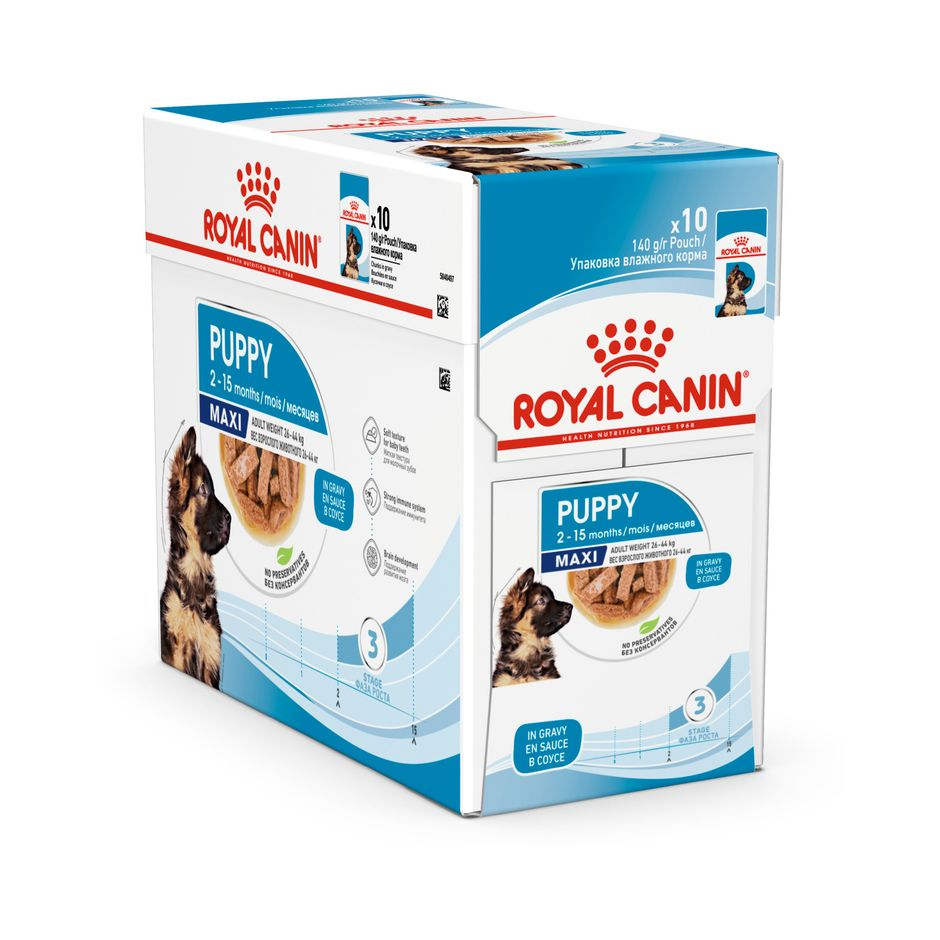 Maxi Puppy Gravy Våtfôr til hund 10x140g
