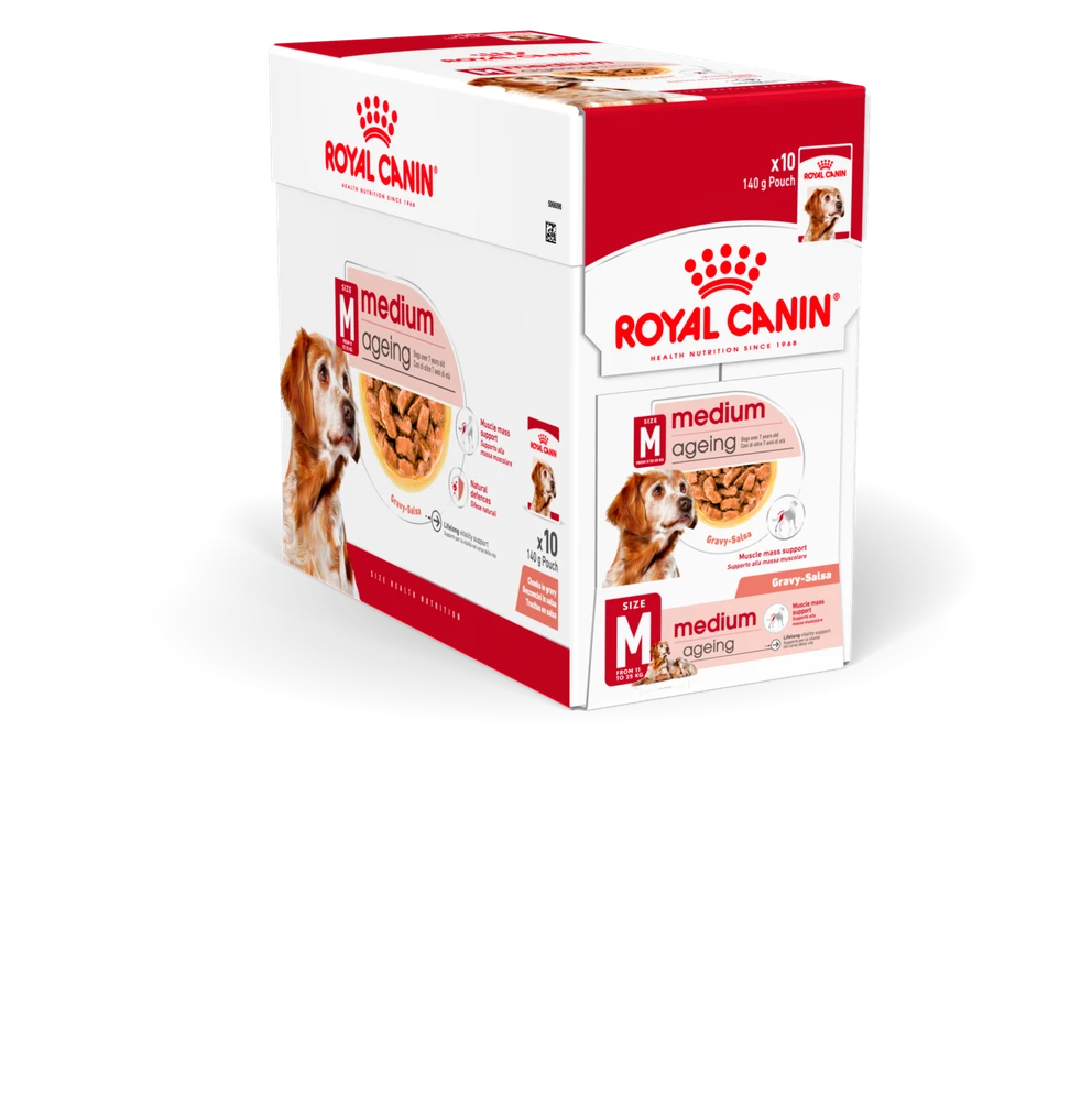 Medium Ageing Gravy Våtfôr til hund 10x140g