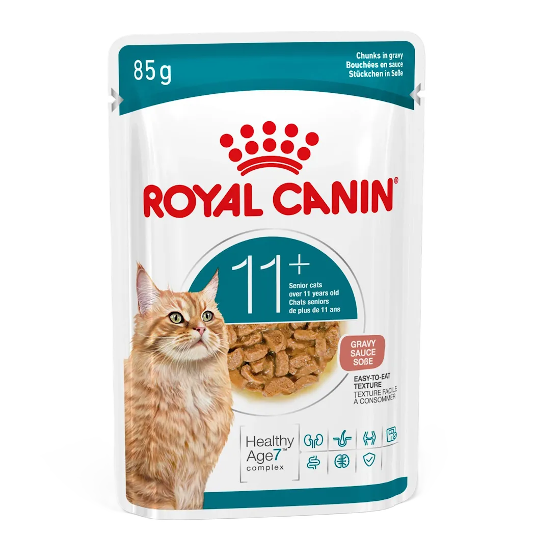 Ageing 11+ Gravy Märkäruoka kissalle 12x85g