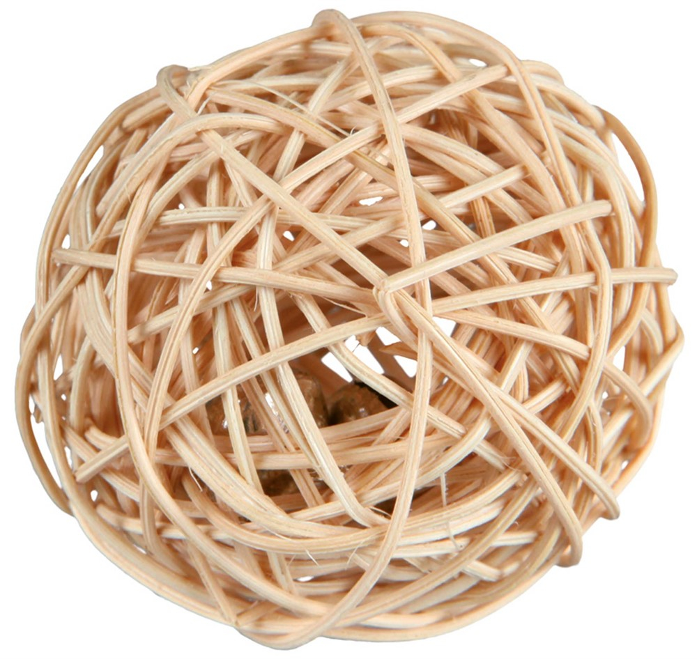 Rottingball med bjelle ø4cm