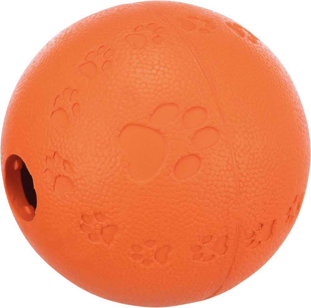 Snack-ball Naturgummi Labyrint Oransje ø7cm