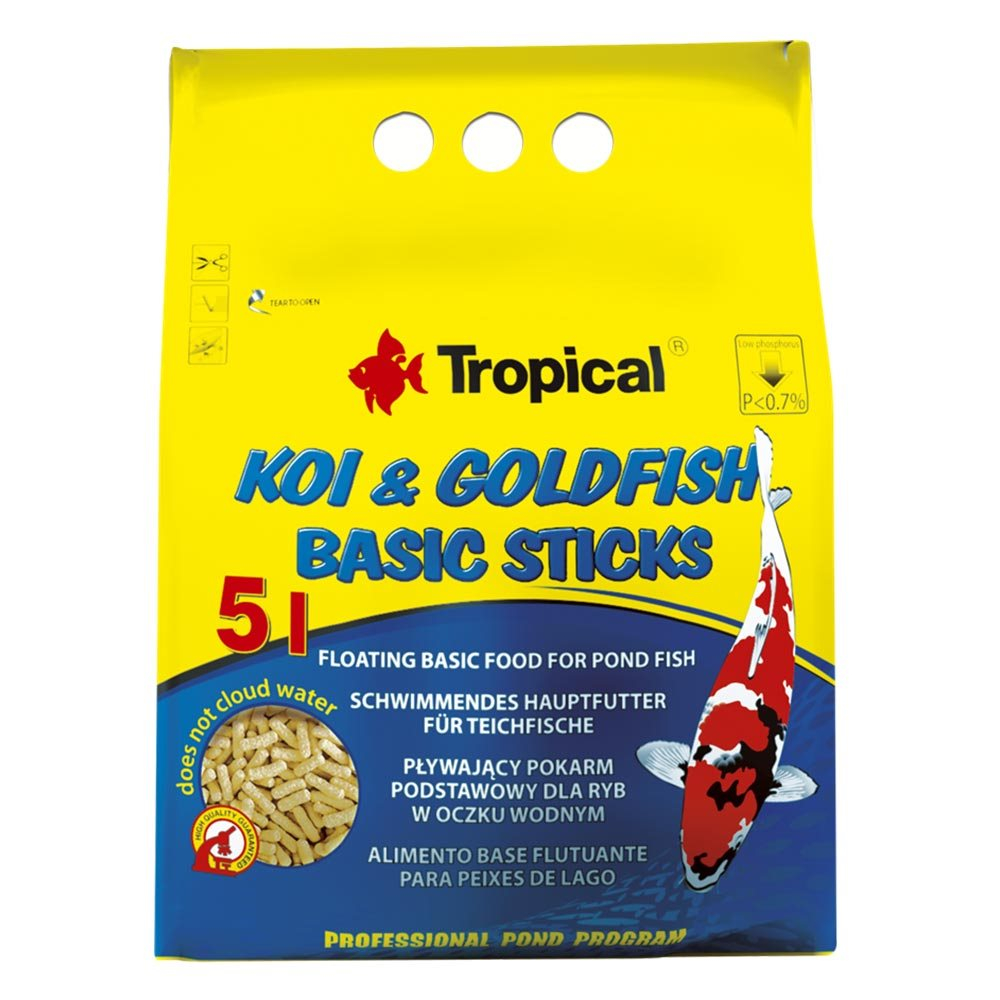 Koi & Goldfish Basic Sticks 5L 400g