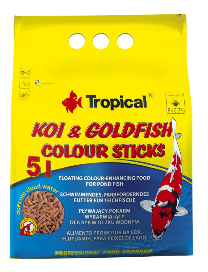 Koi & Goldfish Colour Sticks 5L 400g
