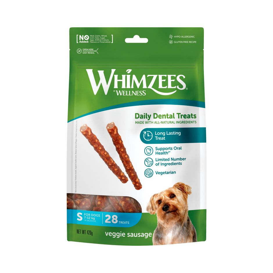 Veggie Sausage Dental Stick Tuggpinne Small 28p