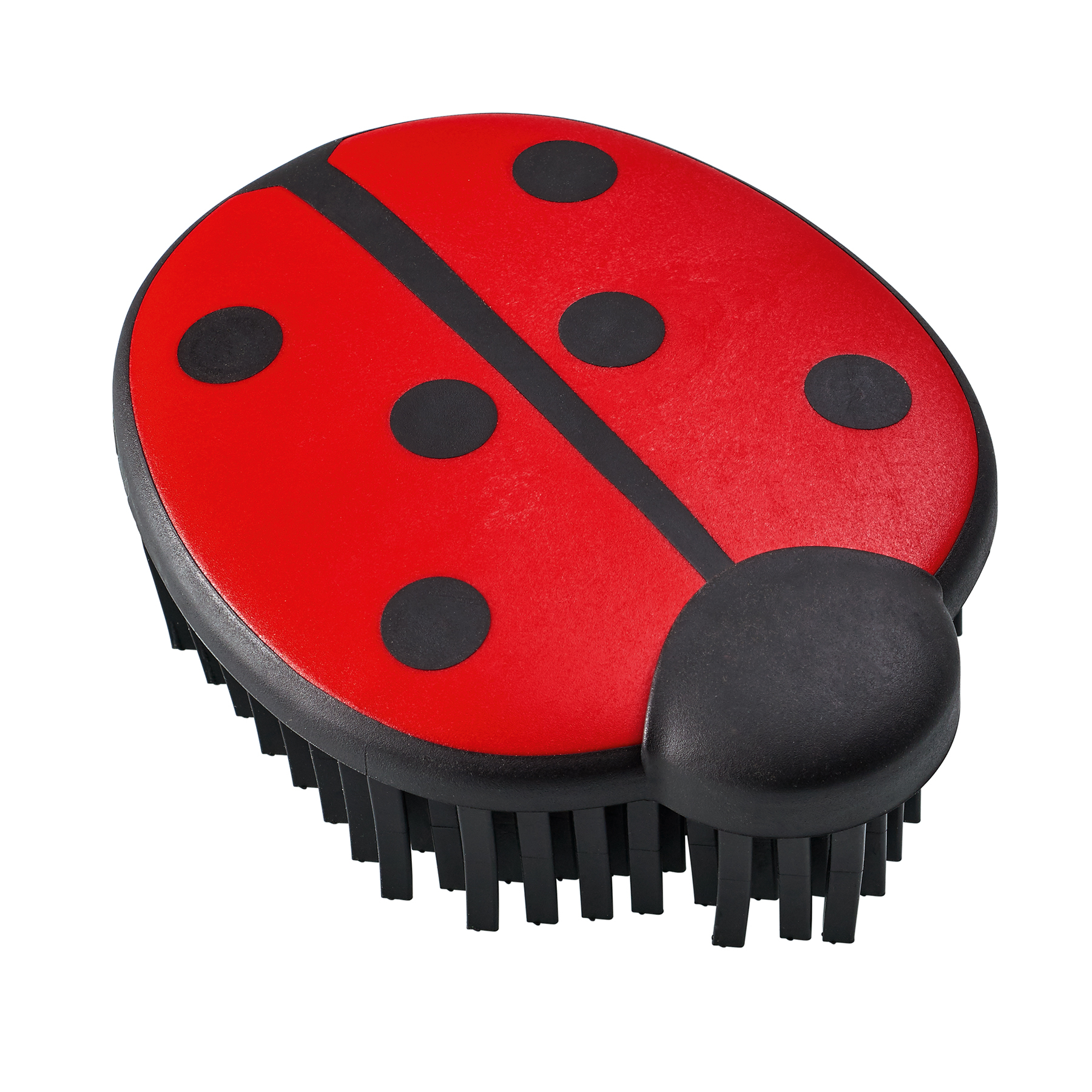 Gummiborste Ladybug Röd 10cm