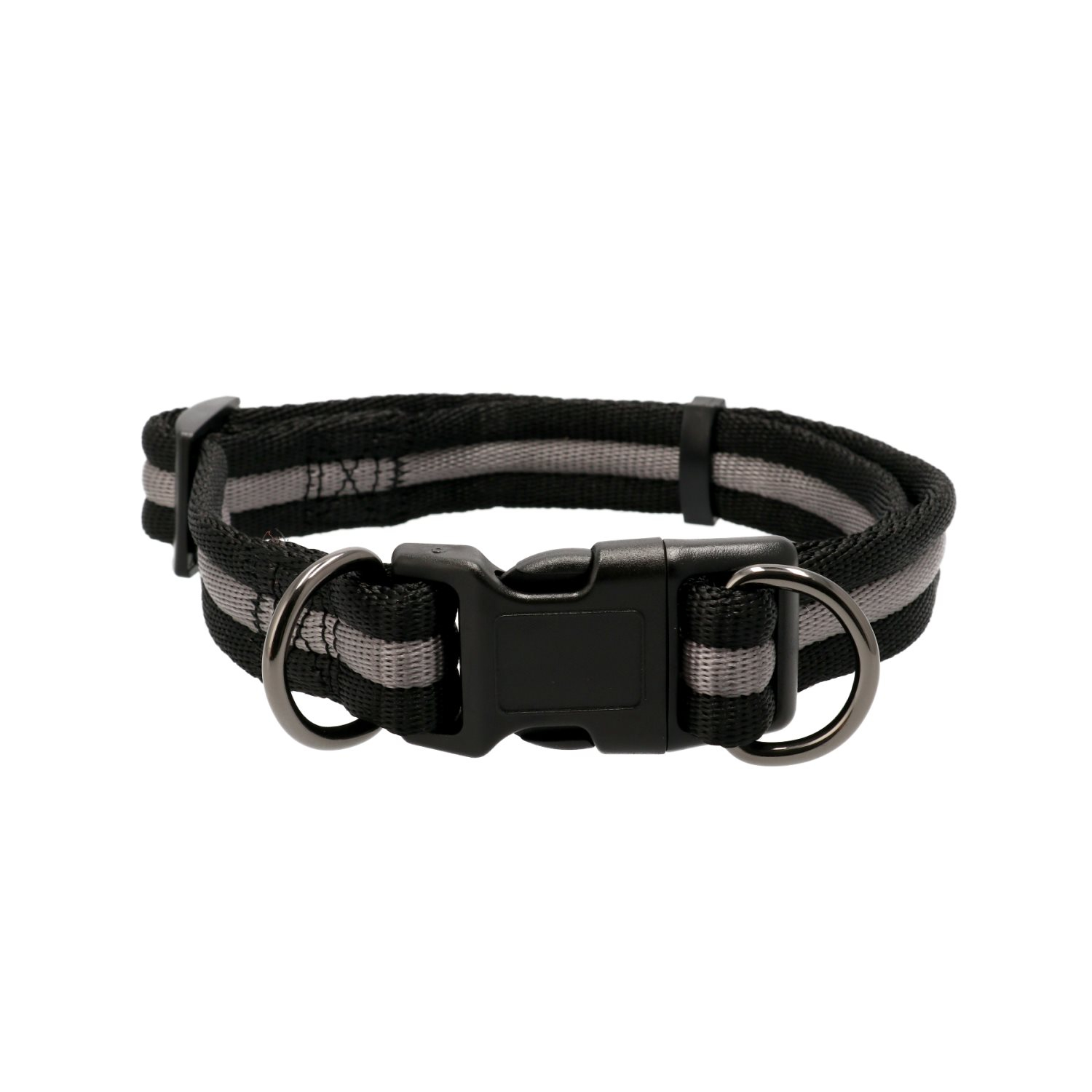 Kanalhalsbånd Vera Justerbart Svart/Grå