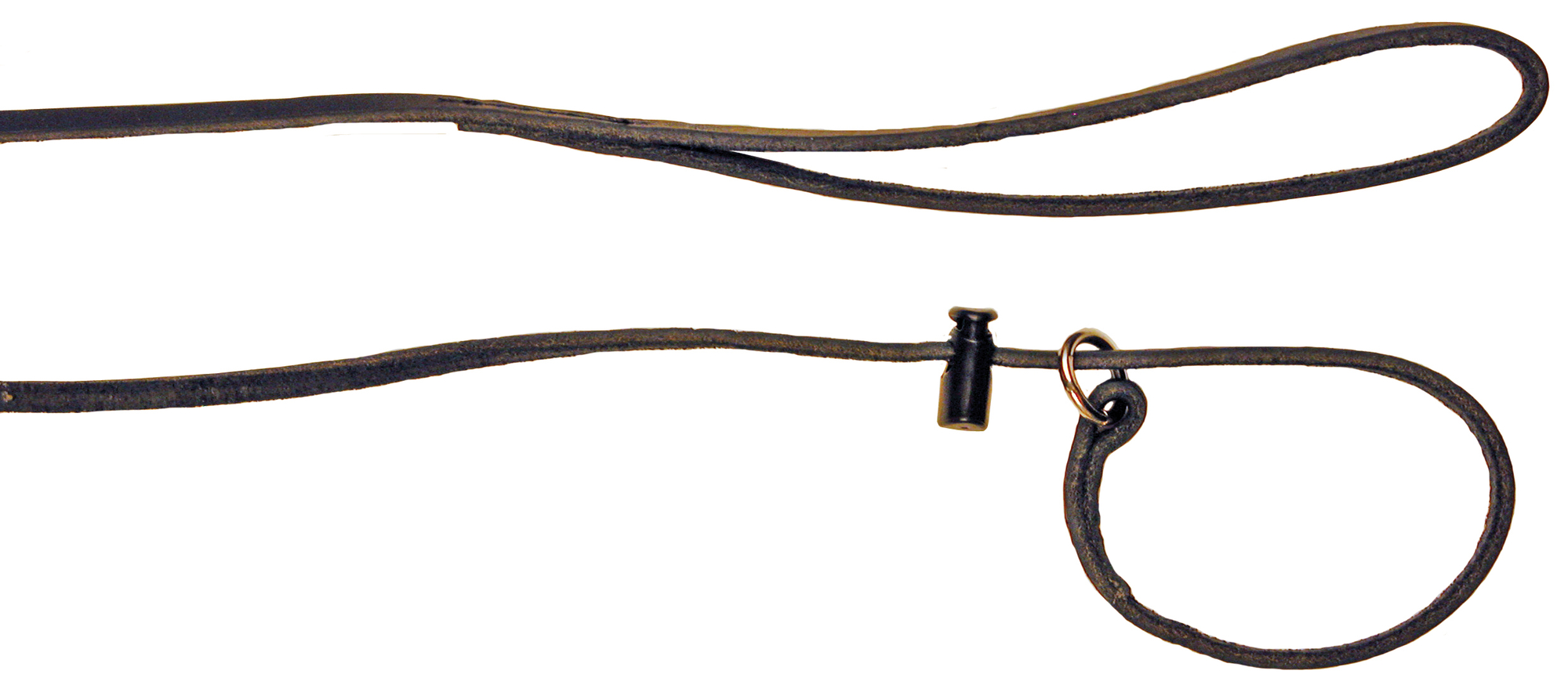 Näyttelyhihna nahkainen Musta 160cm