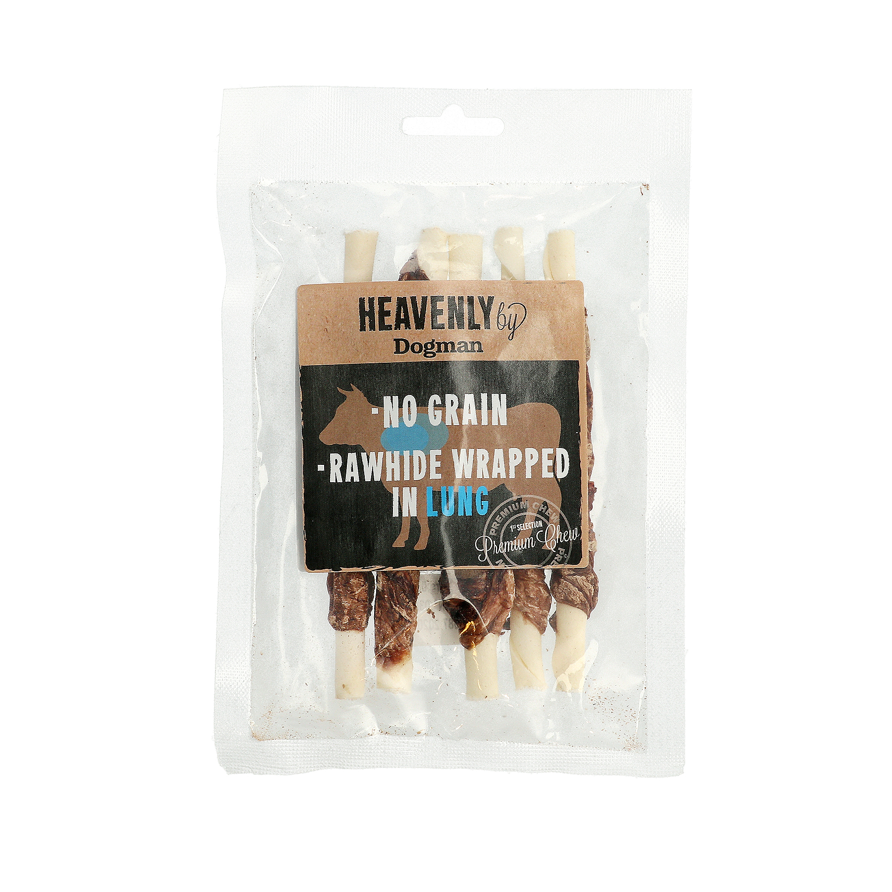 Selected Tyggesticks Okselunge 5p Brun 12,5cm