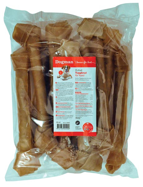 Tyggknute Rullet 10p Brun 30cm