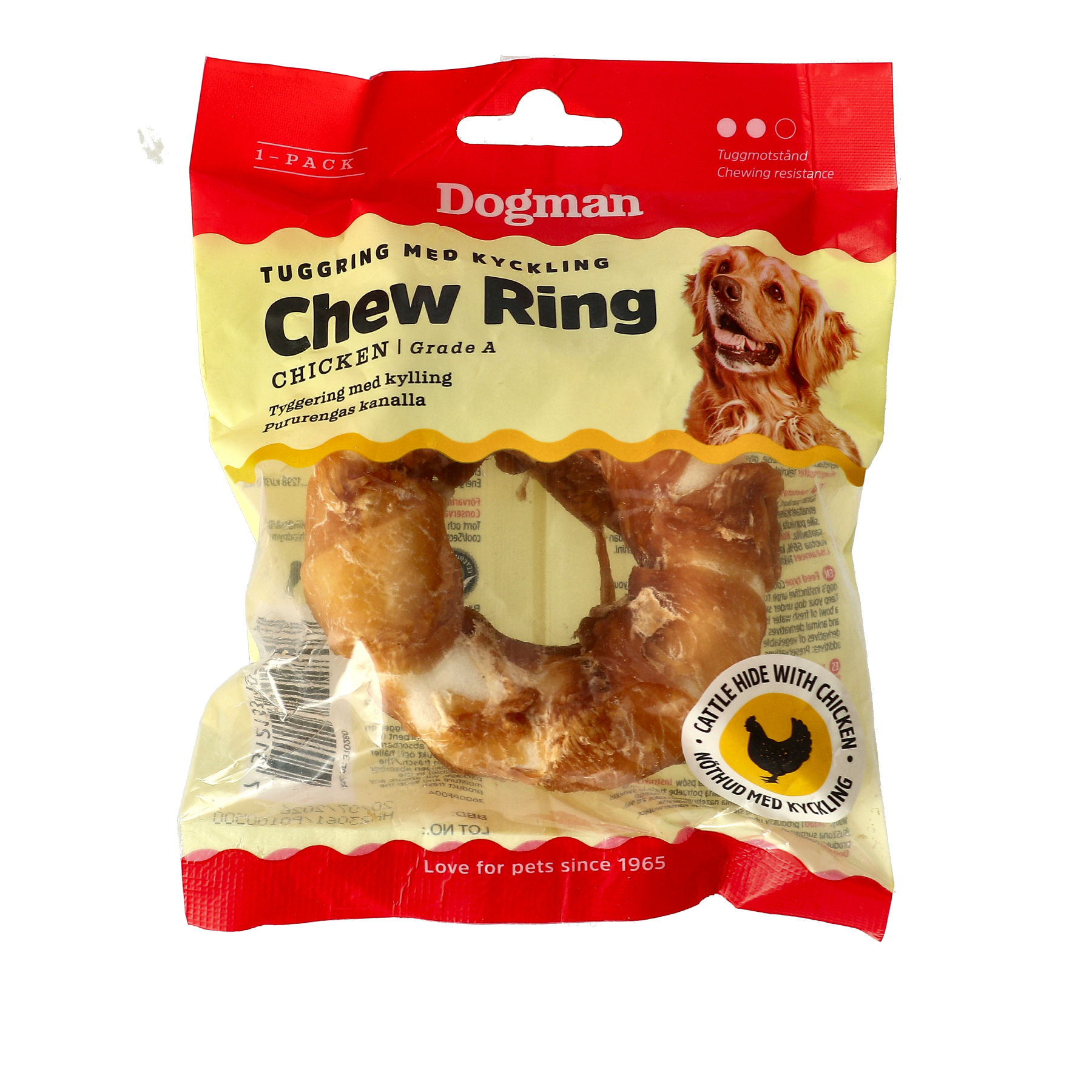 Tyggering med Kylling Hvit 7,5cm