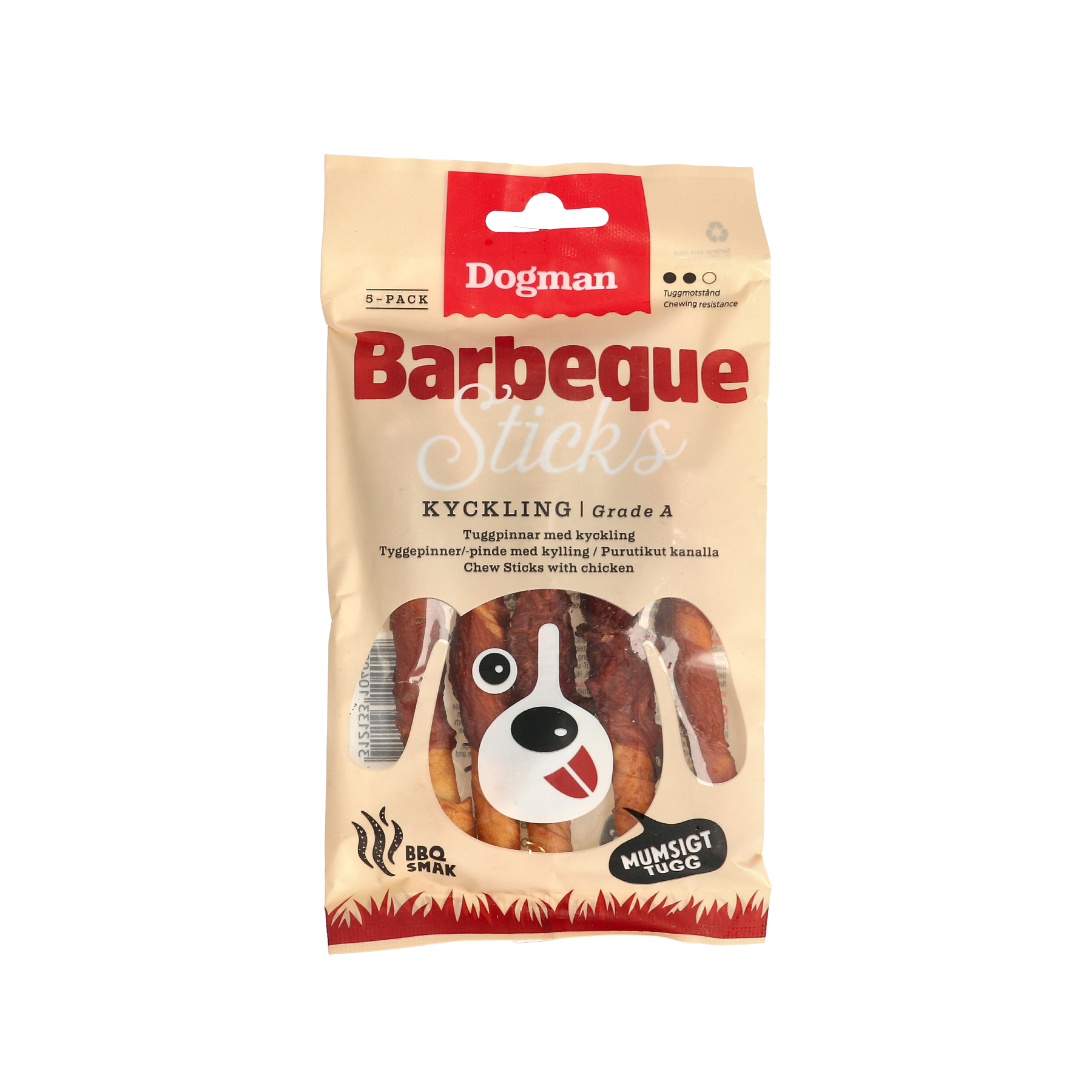 Barbeque Sticks med Kylling 5p 12,5cm