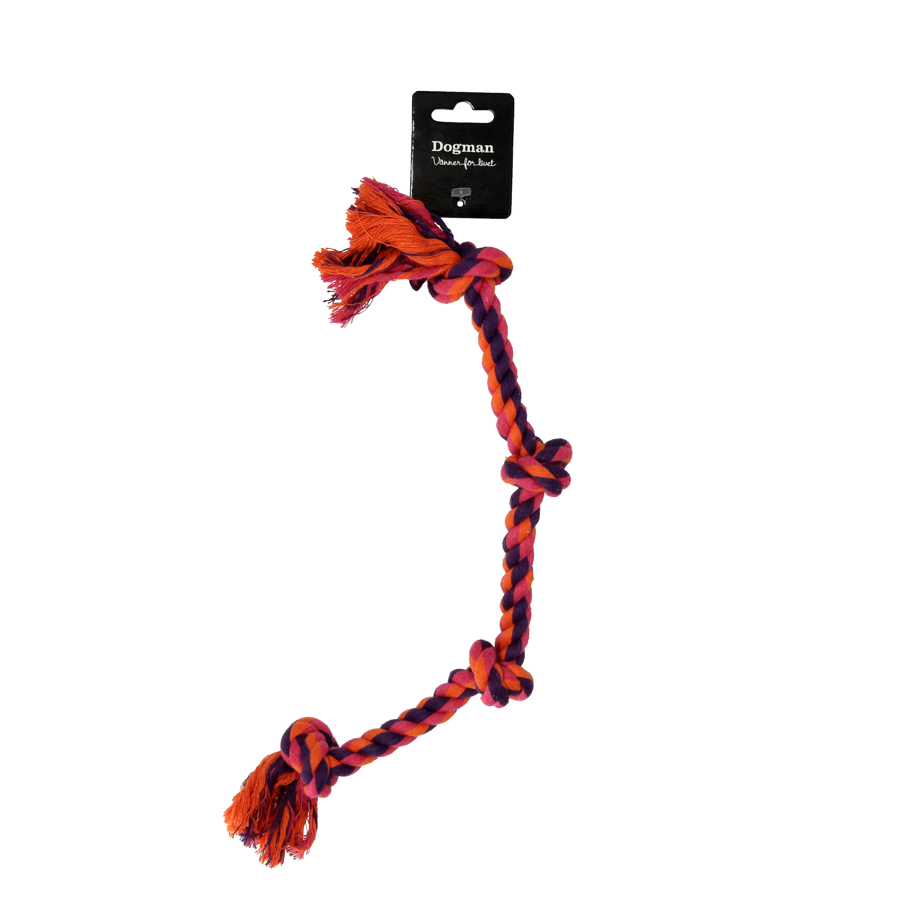 Koiranlelu köysi neljällä solmulla Oranssi