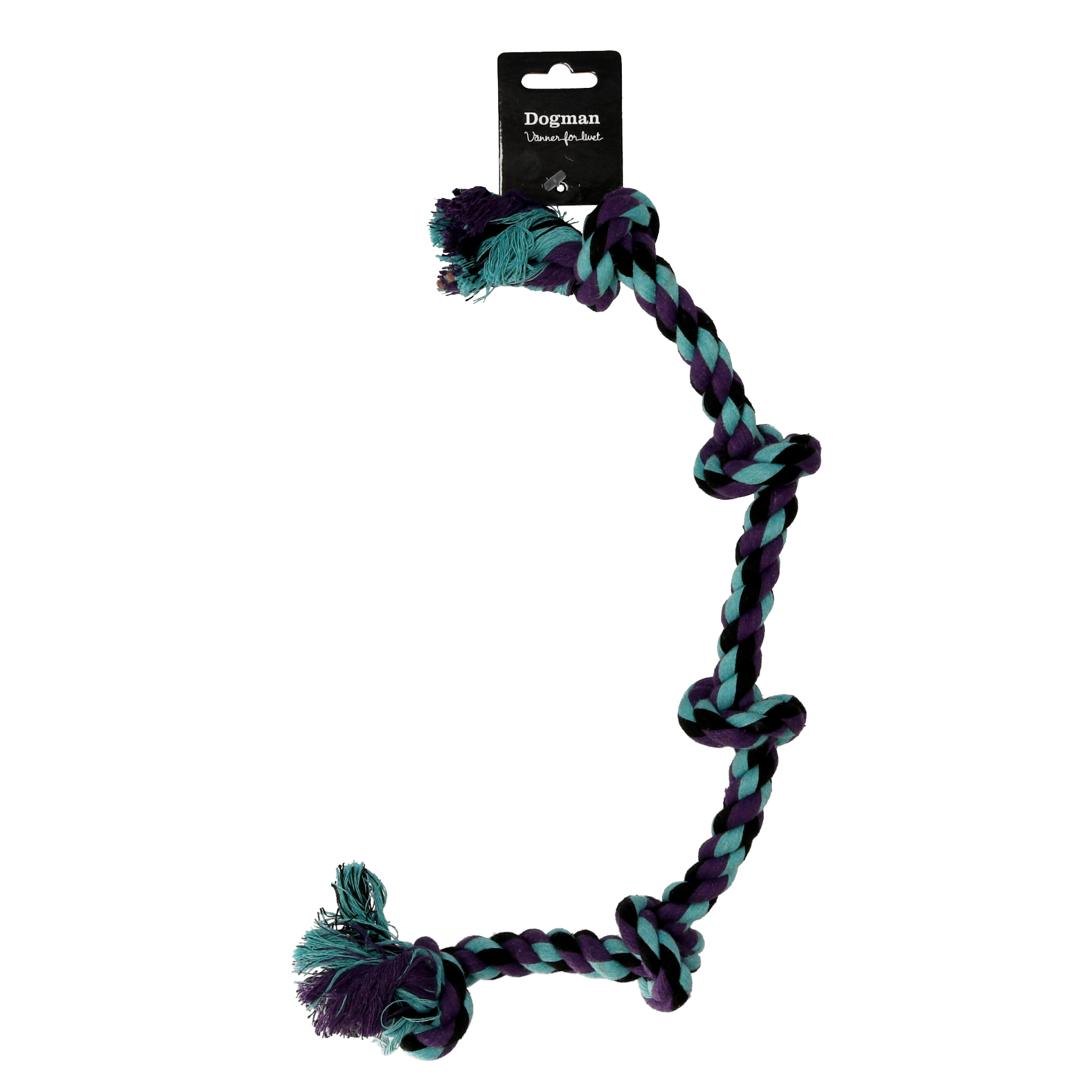 Koiranlelu köysi viidellä solmulla Turkoosi