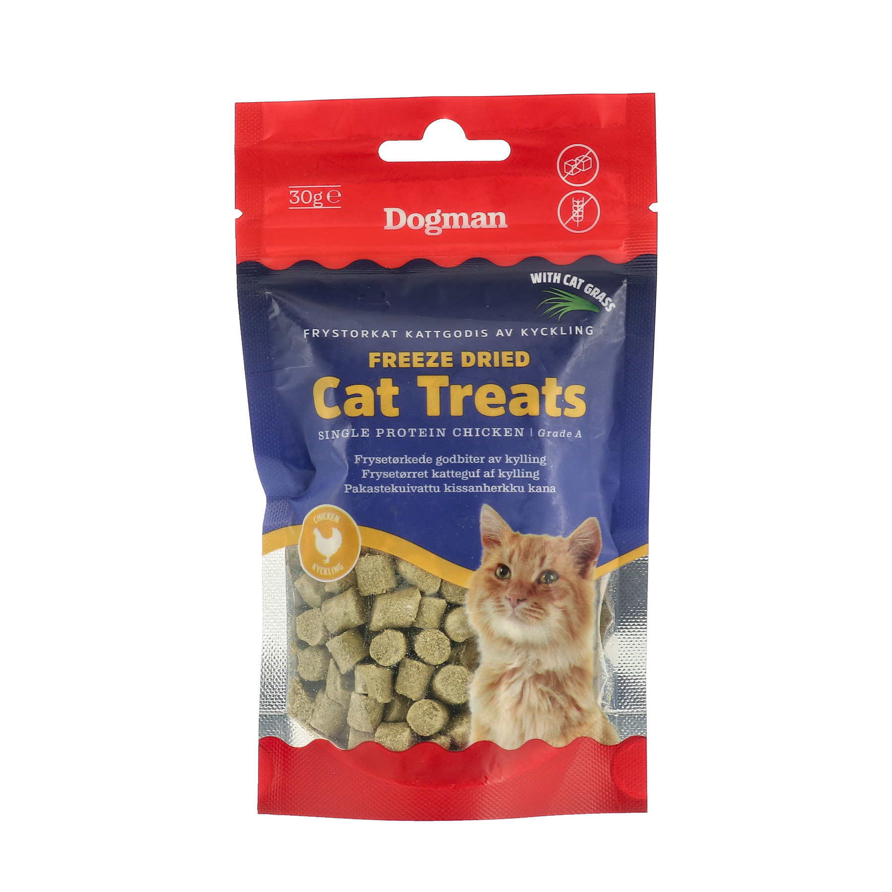 Freeze Dried Chicken Kattgodis 30g