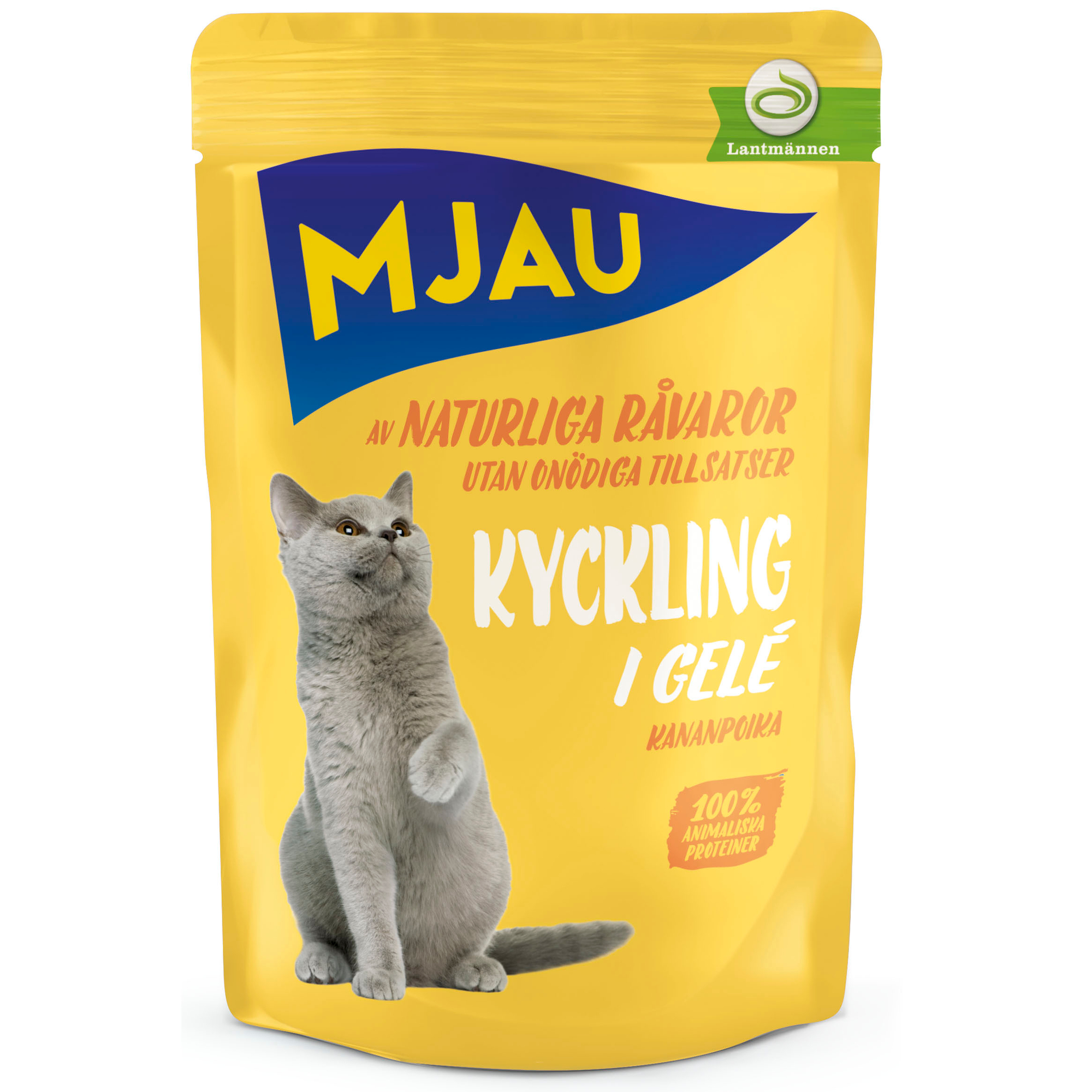 Biter i Gelé med Kylling 85g Kattemat