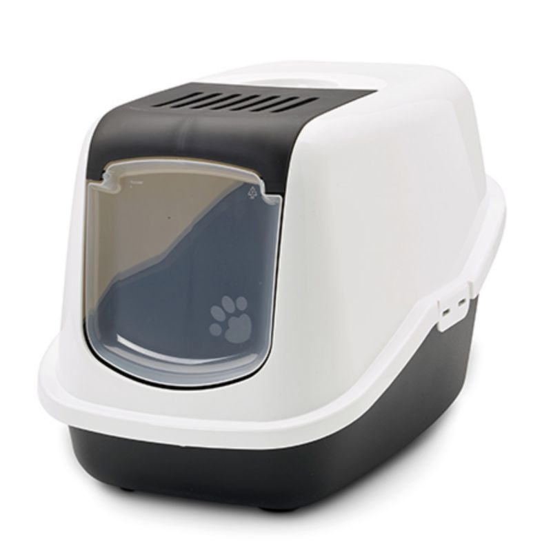 Kattedo Nestor med Tak Svart