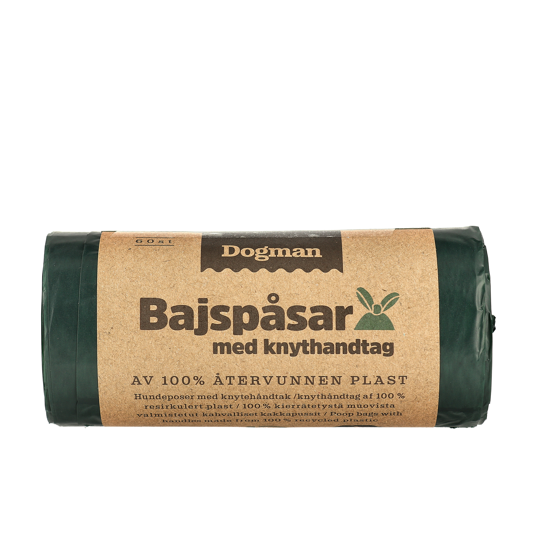 Hundeposer av 100% resirkulert plast 60p