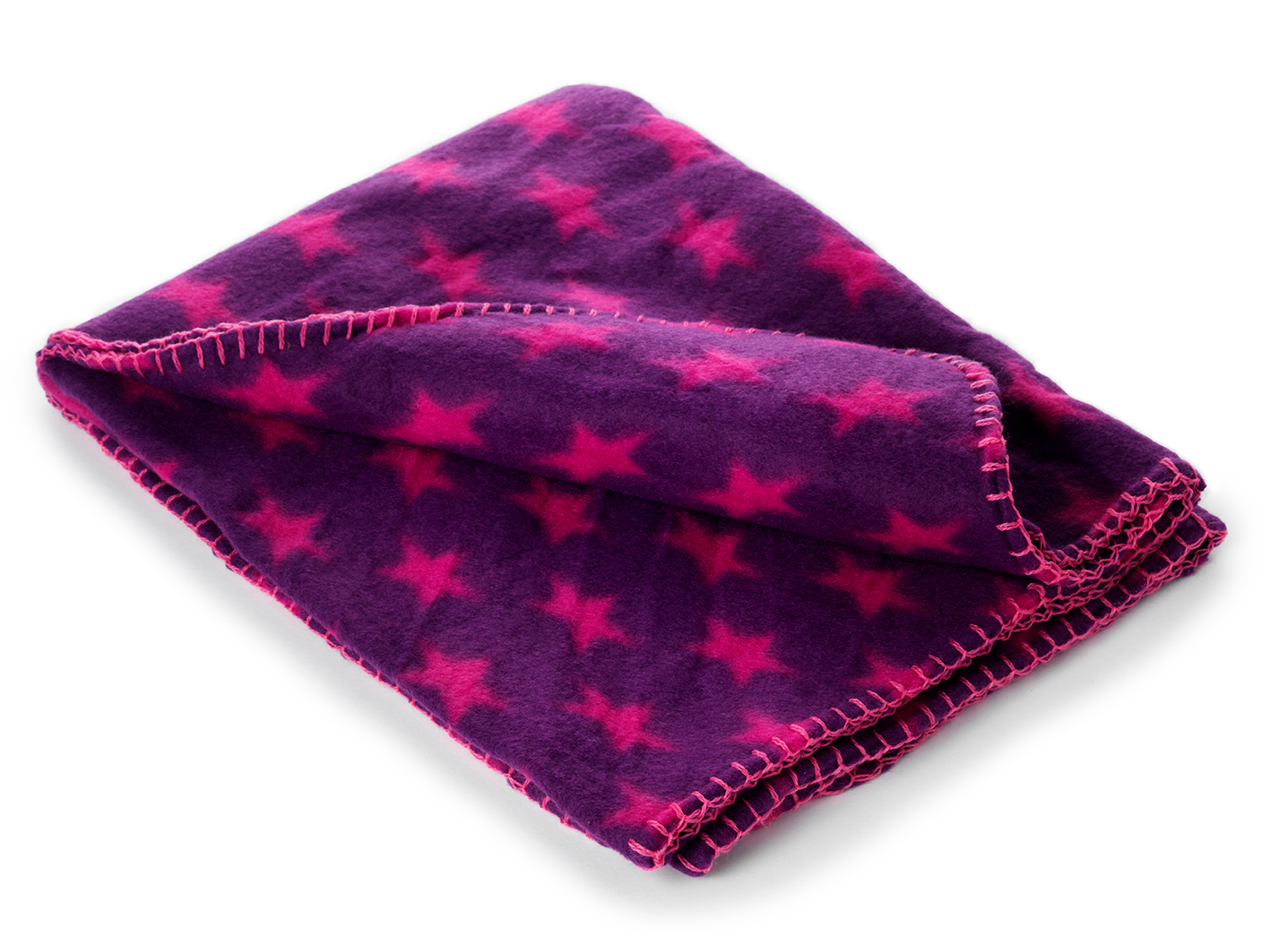 Fleecepeitto tähtikuviolla Liila 100x70cm