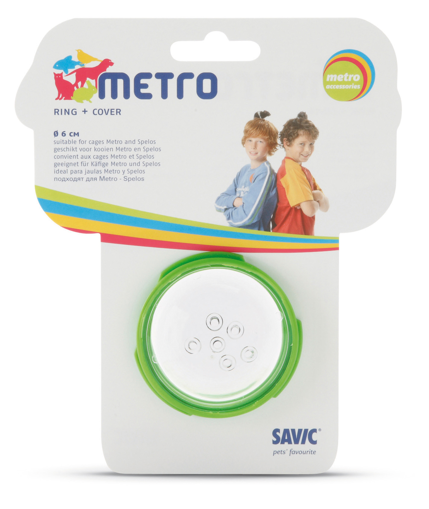 Kansi ja rengas Spelos-pieneläinhäkkiin